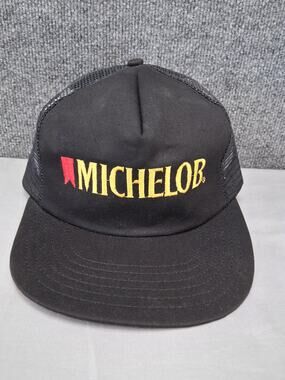 Vintage Michelob Beer Hat Snapback Mesh Trucker Ballcap Made USA